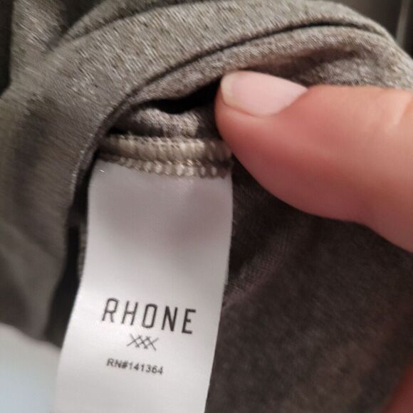 Rhone/Peloton Shirt Men's Small Grey Long Sleeve Crew Neck Athletic Cycling - Picture 7 of 8